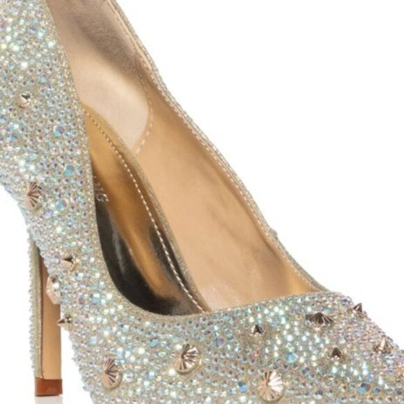 AZALEA WANG " AMBUSHED GEMS " GOLD EMBELLISHED PUMP(BRAND NEW !!!!!!!!!!!!!!! - Picture 2 of 8